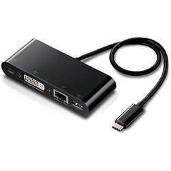 ヨドバシ.com - エレコム ELECOM Type-Cドッキングステーション PD対応 充電用Type-C1ポート USB(3.0)1ポート  DVI1ポート LANポート 30cmケーブル ブラック DST-C11BK 通販【全品無料配達】