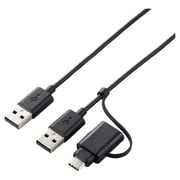データ移行ケーブル USB2.0 Windows-Mac対応 Type-Cアダプタ付属 1.5m ブラック UC-TV5BK
