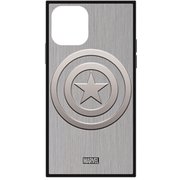 PG-DGT19A15CTA [iPhone 11 Pro用 ガラスハイブリッドケース キャプテン・アメリカ/シルバー]