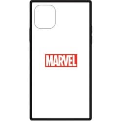 PG-DGT19B10MVL [iPhone 11用 ガラスハイブリッドケース MARVEL ロゴ/ホワイト]