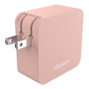 cheero 2 port PD Charger （PD 18W+USB） ピンク CHE-327-PK