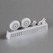 RSC144002 D.H.モスキート ホイールセット マーク1用 [1/144 レジン製ディティールアップパーツ]