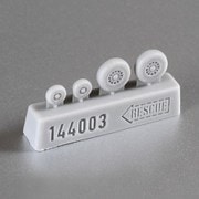 RSC144003 サーブ JAS-39 グリペン 後期型 ホイールセット レベル、トランぺッター用 [1/144 レジン製ディティールアップパーツ]