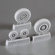 RSC72005 MiG-25 ホイールセット ICM用 [1/72 レジン製ディティールアップパーツ]