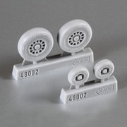 RSC48002 サーブ JAS-39 グリペン 後期型 ホイールセット キティホーク用 [1/48 レジン製ディティールアップパーツ]