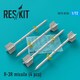 RSK72-0136 R-3R アトール セミアクティブ・レーダー・ ホーミング空対空ミサイル 4個入り [1/72 レジン製ディティールアップパーツ]