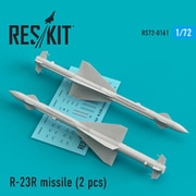 RSK72-0161 R-23R エイペックス レーダー誘導 空対空ミサイル 2個入り [1/72 レジン製ディティールアップパーツ]