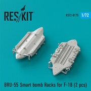 RSK72-0175 F/A-18用BRU-55 爆弾ラック 2個入り [1/72 レジン製ディティールアップパーツ]