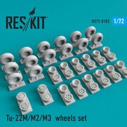RSK72-0183 Tu-22M/M2/M3 ホイールセット トランぺッター用 [1/72 レジン製ディティールアップパーツ]