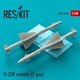 RSK48-0161 R-23R エイペックス レーダー誘導 空対空ミサイル 2個入り [1/48 レジン製ディティールアップパーツ]