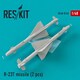 RSK48-0162 R-23T エイペックス 赤外線誘導 空対空ミサイル 2個入り [1/48 レジン製ディティールアップパーツ]