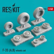RSK48-0185 F-35 A/B ホイールセット [1/48 レジン製ディティールアップパーツ]