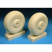 BRAR32410 アブロ・ランカスター用 ホイール ブロックトレッド [1/32 レジン製ディティールアップパーツ]