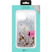 AC-P19S-FCG SL [iPhone 11 Pro キャットグリッターバックカバーケース シルバー]