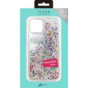 AC-P19S-FLG AR [iPhone 11 Pro グリッターバックカバーケース プラチナ]