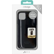 AC-P19S-GB BK [iPhone 11 Pro カラーラウンドケース ブラック]
