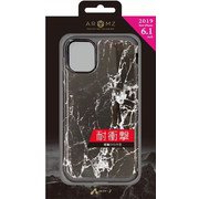 AC-P19M-GA BKM [iPhone 11 耐衝撃スリムバックカバーケース ブラックマーブル]