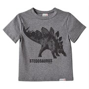 プリントTシャツ ステゴサウルス グレー 110 [キャラクターグッズ]