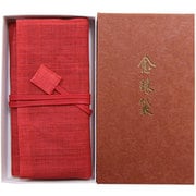 801-6 [念珠袋 麻 朱]