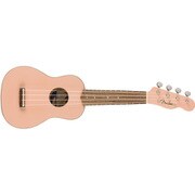 Venice Soprano Uke, Walnut Fingerboard, Shell Pink