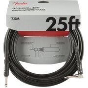 Professional Series Instrument Cables, Straight/Angle, 25', Black