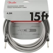 Professional Series Instrument Cable, 15', White Tweed