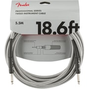 Professional Series Instrument Cable, 18.6', White Tweed