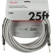 Professional Series Instrument Cable, 25', White Tweed