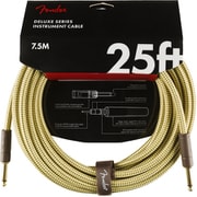 Deluxe Series Instrument Cable, Straight/Straight, 25', Tweed