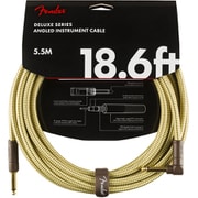 Deluxe Series Instrument Cable, Straight/Angle, 18.6', Tweed