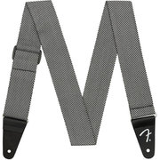 Modern Tweed Strap, White/Black 2