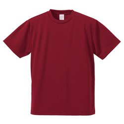 590001-0072 XXXL [4.1オンス ドライアスレチック Tシャツ バーガンディ XXXLサイズ]