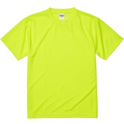 590001-0111 XL [4.1オンス ドライアスレチック Tシャツ 蛍光イエロー XLサイズ]