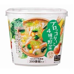 ヨドバシ Com ひかり味噌 Vege Miso Soup ブロッコリーと4種の野菜 1食 通販 全品無料配達