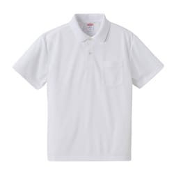 591201-0001 XL [4.1オンス ドライアスレチック ポロシャツ （ポケット付） ホワイト XL]