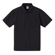 591201-0002 XL [4.1オンス ドライアスレチック ポロシャツ （ポケット付） ブラック XL]