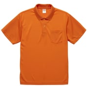 591201-0064 XL [4.1オンス ドライアスレチック ポロシャツ （ポケット付） オレンジ XL]