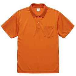591201-0064 XXL [4.1オンス ドライアスレチック ポロシャツ （ポケット付） オレンジ XXL]
