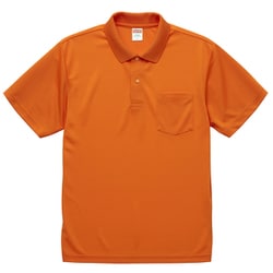 591201-0064 XXXL [4.1オンス ドライアスレチック ポロシャツ （ポケット付） オレンジ XXXL]