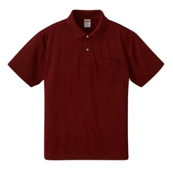 591201-0072 XXXXL [4.1オンス ドライアスレチック ポロシャツ （ポケット付） バーガンディ XXXXL]