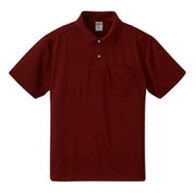 591201-0072 XXXXL [4.1オンス ドライアスレチック ポロシャツ （ポケット付） バーガンディ XXXXL]