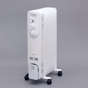 オイルヒーター ストレートフィン コンクリート:約8畳/木造:約6畳 ホワイト IOH-1208KS-W