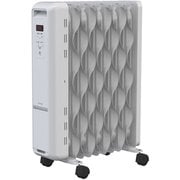 ウェーブ型オイルヒーター マイコン式 ホワイト KIWH2-1210M-W