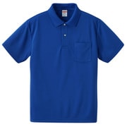 591201-0084 XL [4.1オンス ドライアスレチック ポロシャツ （ポケット付） コバルトブルー XL]