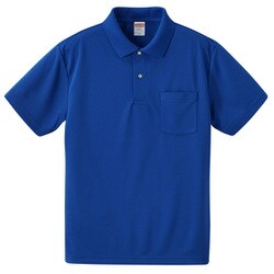 591201-0084 XXXXL [4.1オンス ドライアスレチック ポロシャツ （ポケット付） コバルトブルー XXXXL]