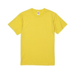 500101-0021 S [5.6オンス ハイクオリティー Tシャツ イエロー Sサイズ]