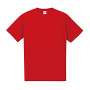 508801-0069 S [4.7オンス ドライシルキータッチ Tシャツ（ノンブリード） レッド Sサイズ]