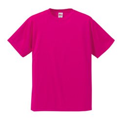 508801-0511 M [4.7オンス ドライシルキータッチ Tシャツ（ノンブリード） トロピカルピンク Mサイズ]
