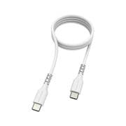USB2.0 Type-C/Type-Cやわらかタフケーブル1.0m ホワイト TH231CCT10W