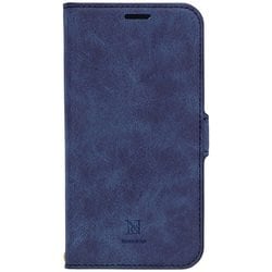 iP19-61-VS07 [Style Natural iPhone 11 手帳型ケース ブルー]